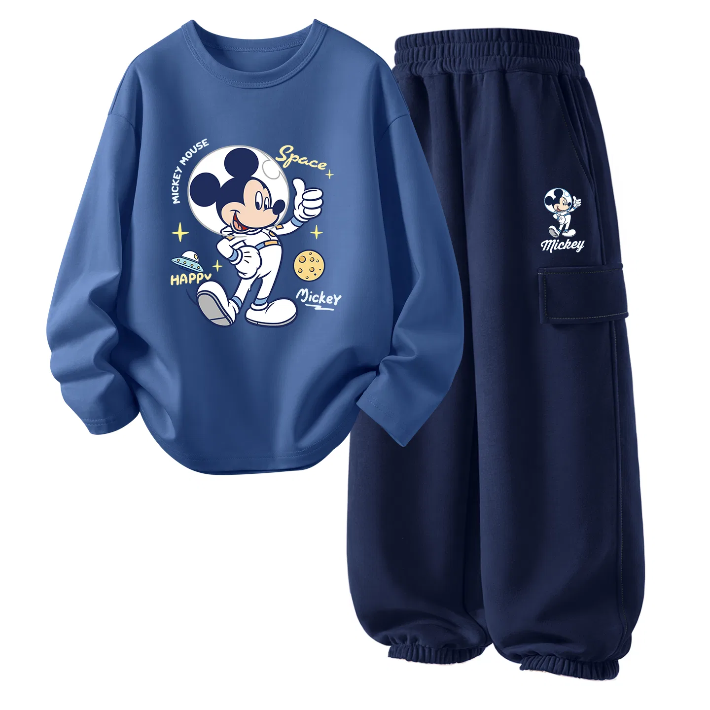 Детский спортивный костюм с принтом Astronaut K, Disney, Navy Blue/Universe Gray Blue