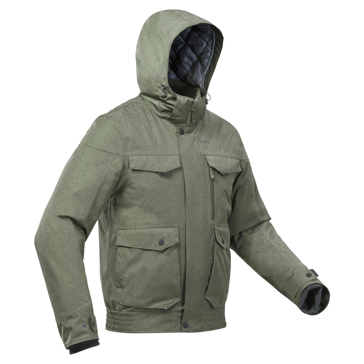 

Куртка Quechua SH100 X-Warm -10°c водонепроницаемая походная мужская, зеленый
