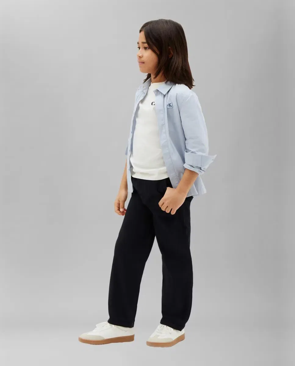 Детские брюки для мальчиков текстурированные Chinos Calvin Klein, Negro
