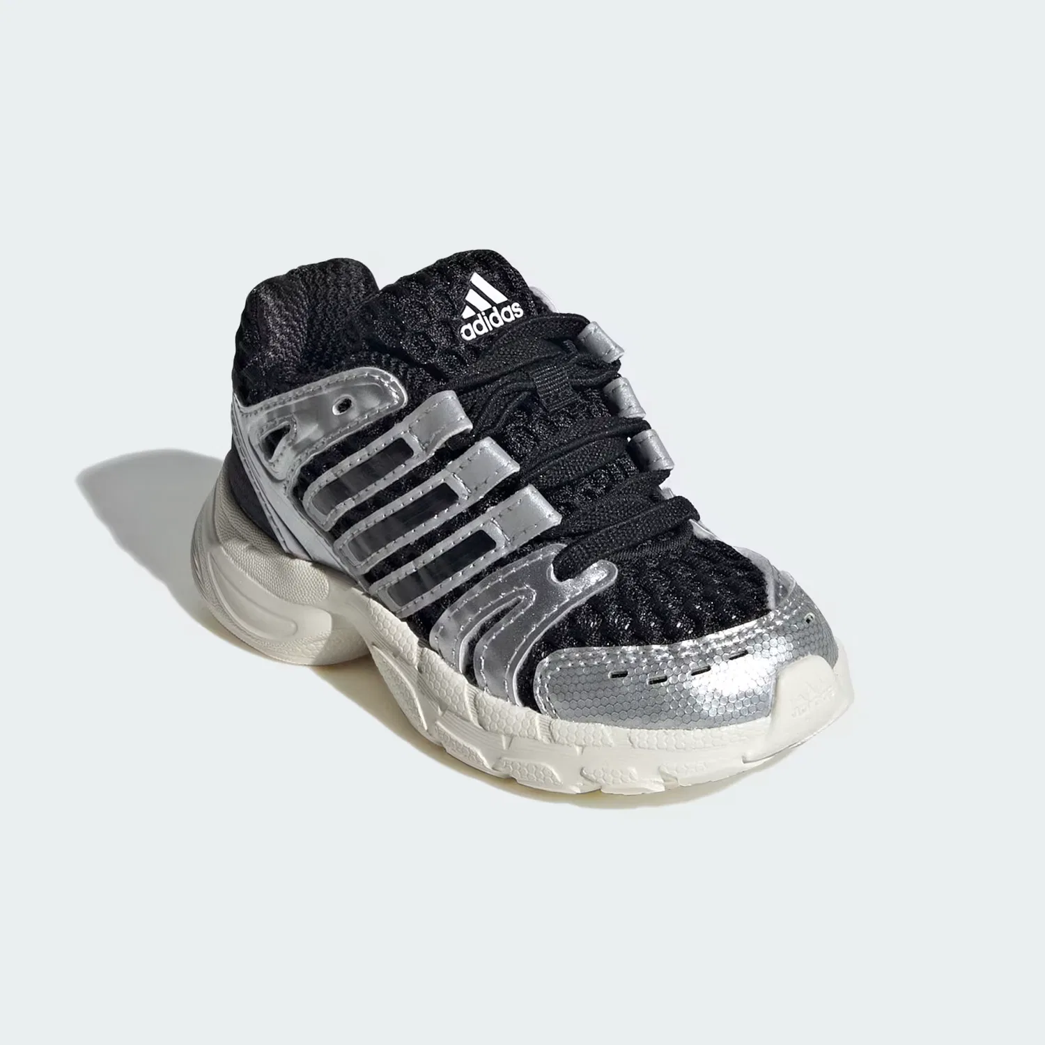 Детские кроссовки на эластичных шнурках Adistar Control 5 Adidas Originals, черный/серебристый/серый — фото 4