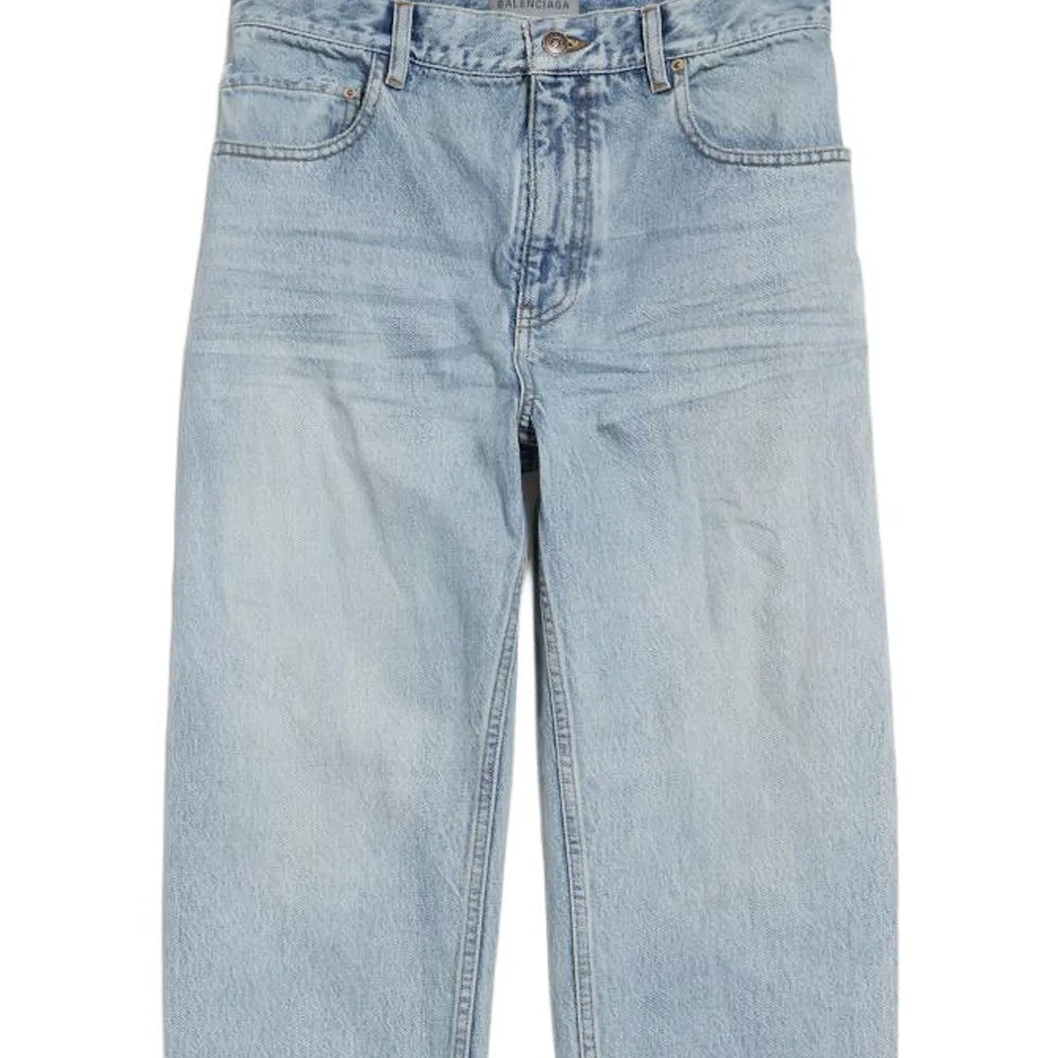 Джинсы высокие Women's Blue Balenciaga, Blue — фото 4