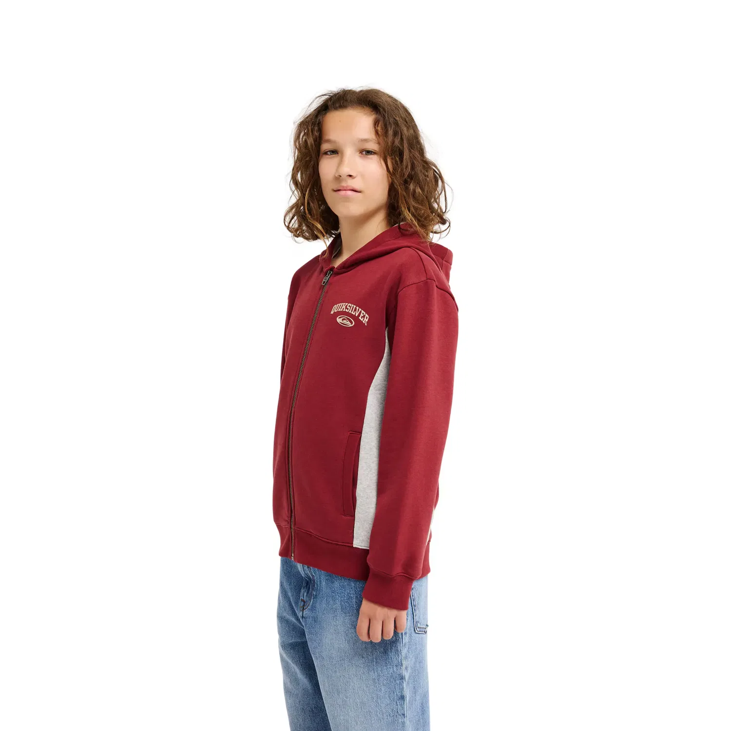 Детская кофта с капюшоном для мальчиков Quiksilver, Cherry Red — фото 3