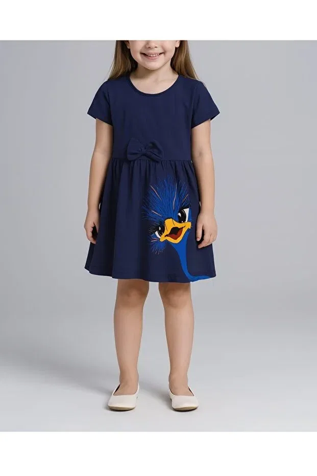 Детское платье для девочек хлопковое Queshma, Navy Blue