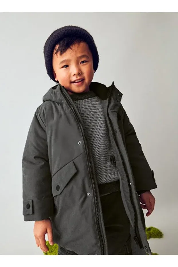 Детское пальто для девочек с капюшоном Parka Mayoral, Black