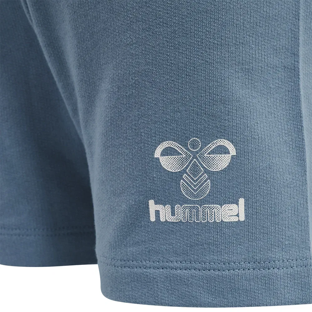 Детские шорты для девочек из футера hmlPROUD SHORTS GIRL Hummel, Blue — фото 4