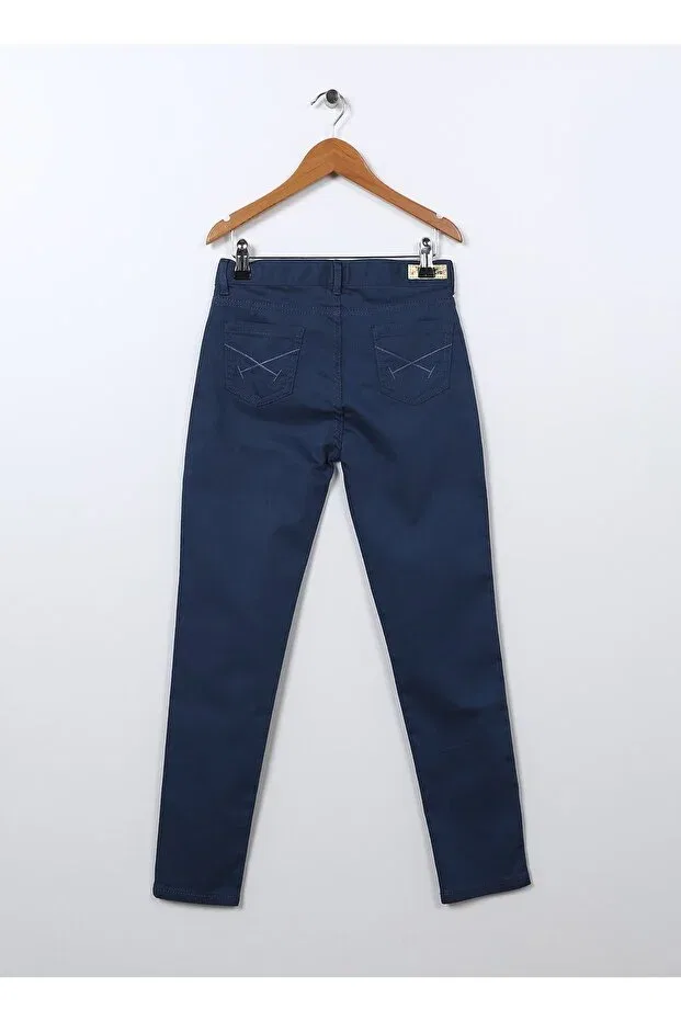 Детские брюки для девочек прямые с обычной талией U.S. Polo Assn., Blue — фото 2