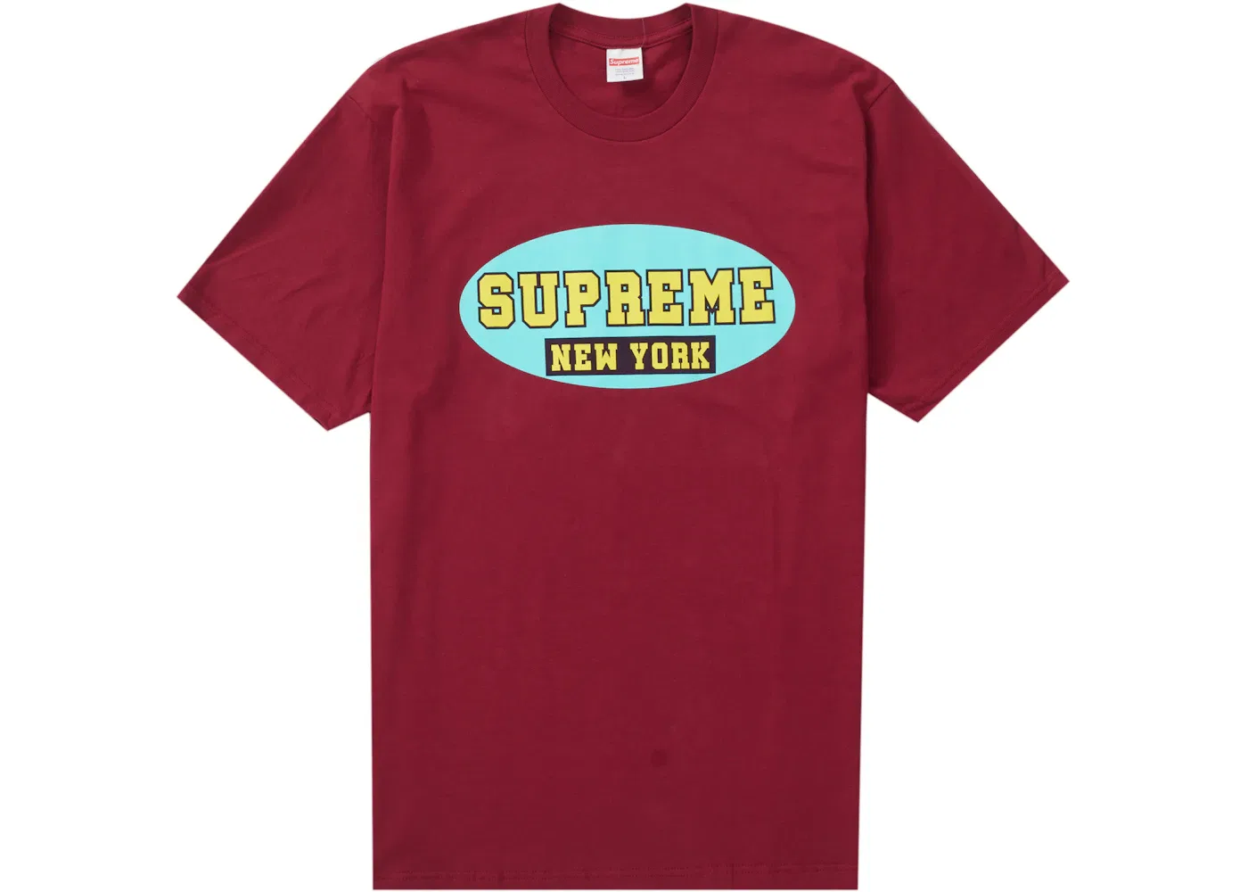 Мужская футболка с принтом Supreme New York Tee Cardinal