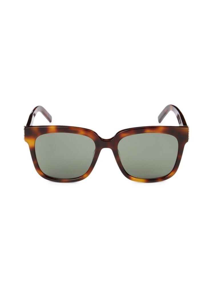 

Квадратные солнцезащитные очки 59MM Saint Laurent, цвет Havana