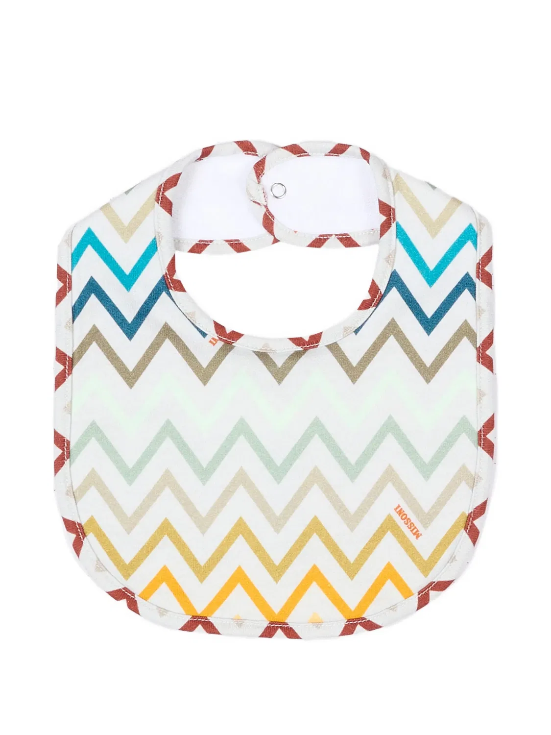 Пижама с узором зигзаг и логотипом Missoni Kids, нейтральные цвета — фото 4