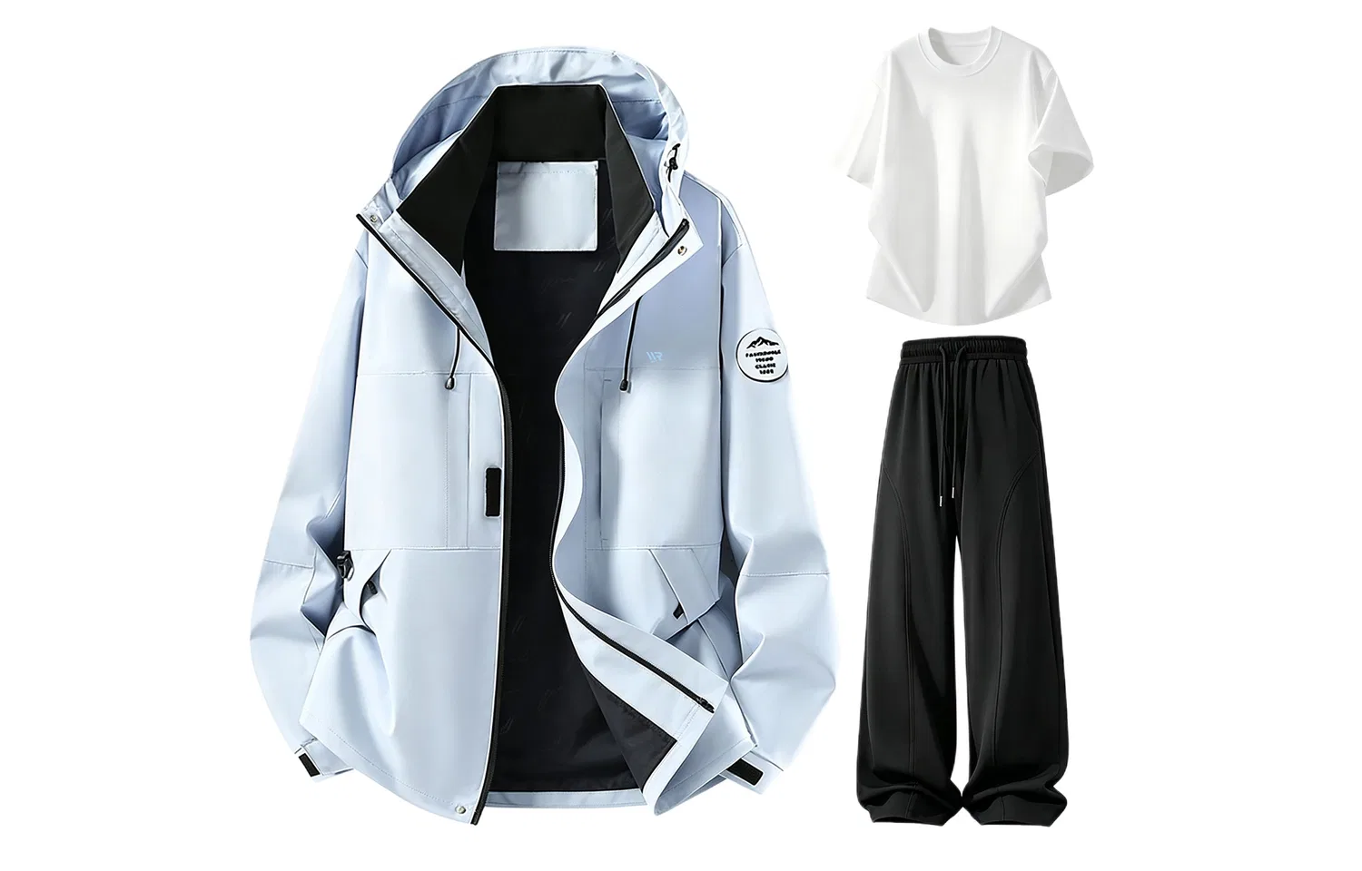 Детский комплект куртка и брюки из ветровки с капюшоном, Windbreaker Jacket & Pants Sets, WARRIOR