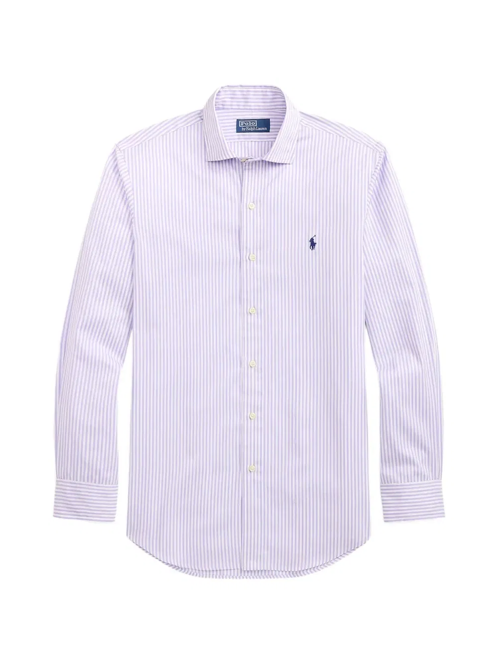 Поплиновая рубашка в полоску Polo Ralph Lauren, фиолетовый
