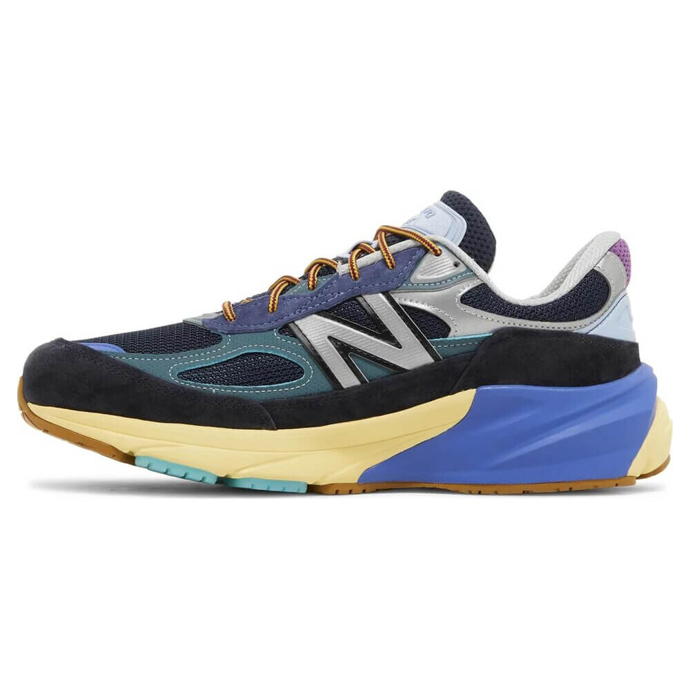 Кроссовки New Balance Action Bronson x 990v6 Made in USA Lapis Lazuli, голубой/черный/бежевый — фото 2