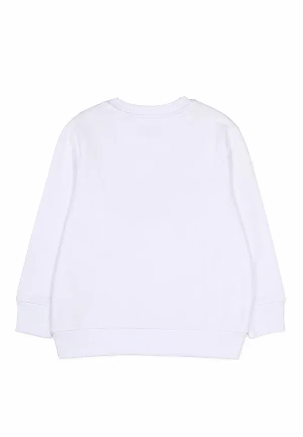 Свитшот из хлопка с эластаном Monologo Calvin Klein Jeans, Bright White, белый — фото 2