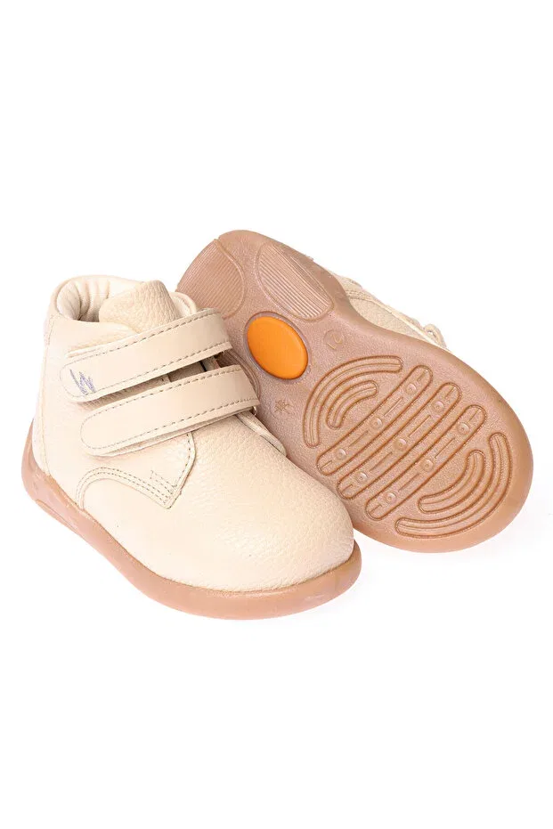 Детские ботинки для девочек с узором Babywalk girl boots Ebebek Babywalk, Beige — фото 2