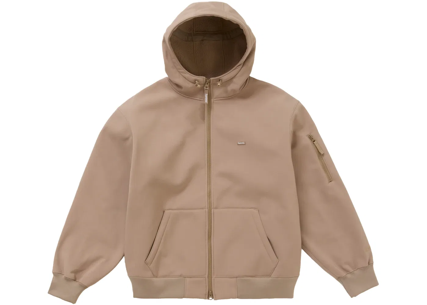 Мужская худи с капюшоном на молнии Windstopper Supreme, Taupe