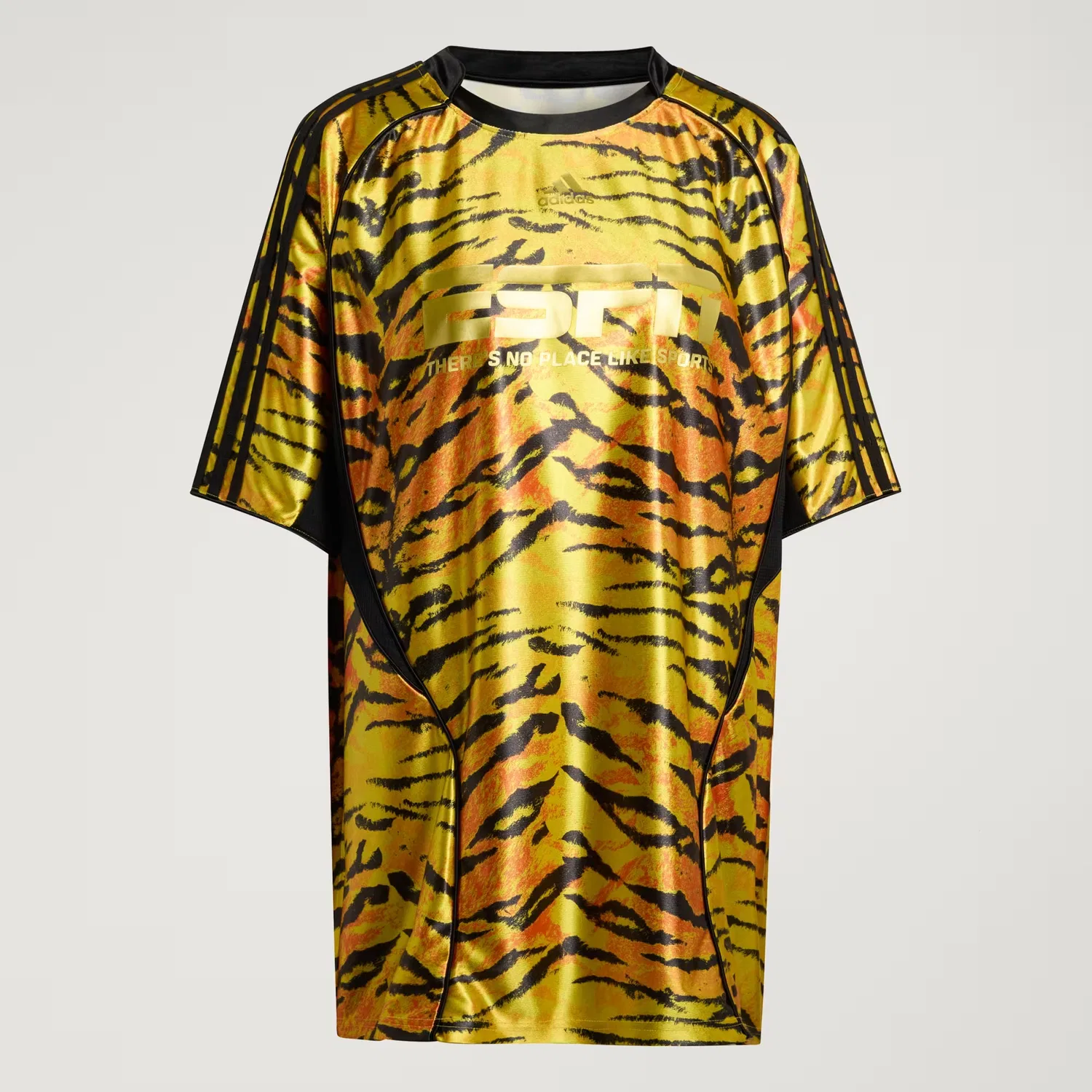 Женская футболка с прозрачными вставками из сетки F50 AOP Adidas Originals, мультиколор/черный — фото 4