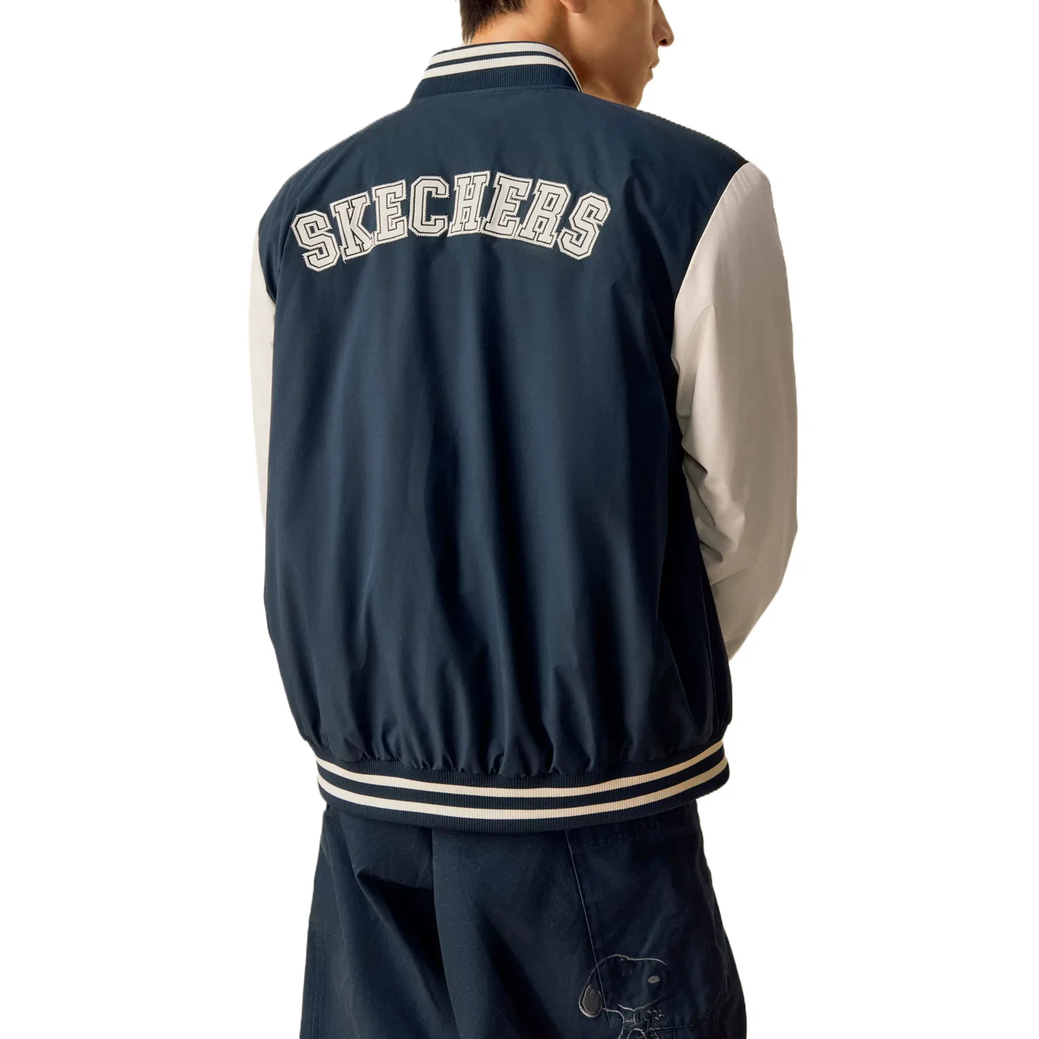 Детский пуховик с бейсбольным воротником Safety Blue 0515 Skechers, Safety Blue — фото 3