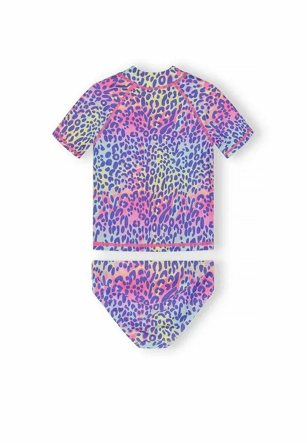 Комплект из двух предметов с принтом животного, купальник Minoti, Purple Multicolour, фиолетовый/мультиколор — фото 2