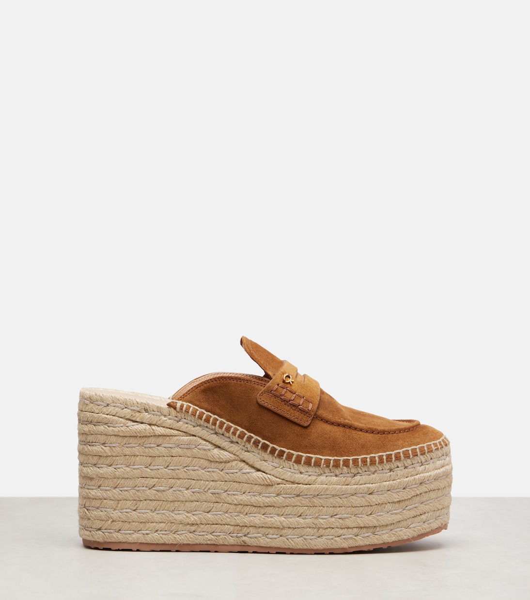 Максилла замшевые клинья на платформе с эспадрильями Gianvito Rossi, Texas+Naturale — фото 4