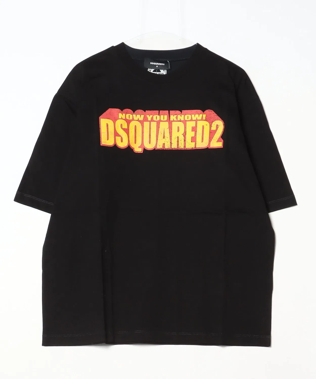 Мужская футболка свободного кроя с принтом Loose Fit Tee DSQUARED2, Black