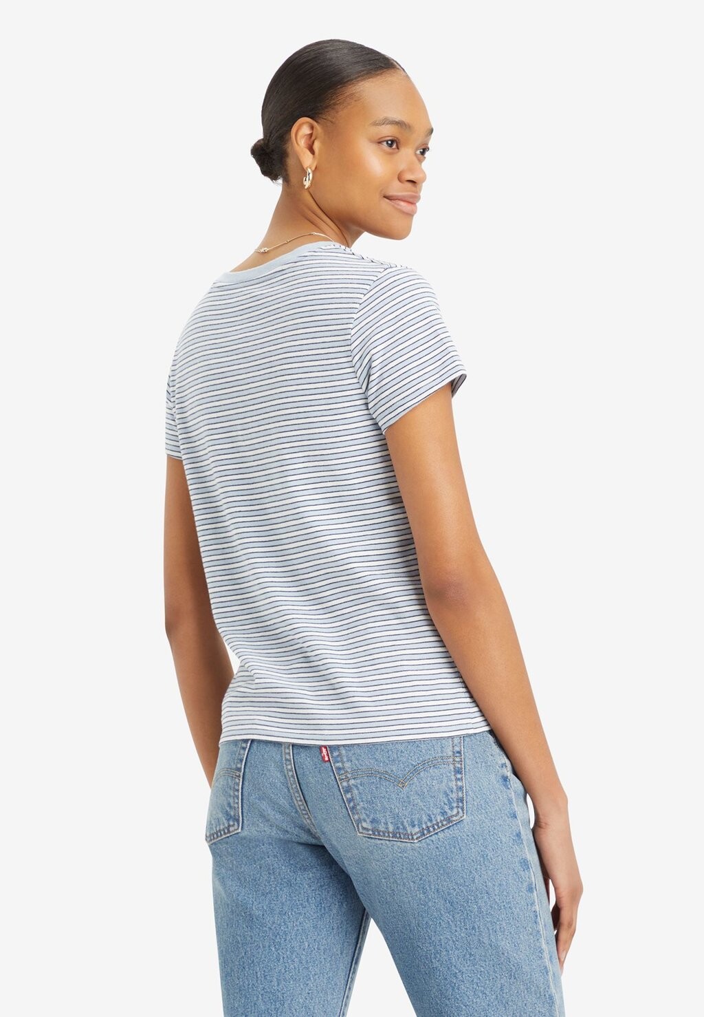 

Футболка с принтом Perfect V Neck Levi's, пенни в полоску, синий Кентукки