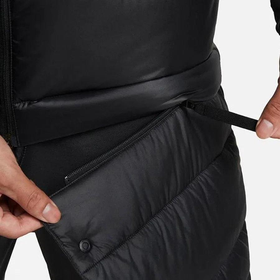 Мужская куртка-трансформер Nike Therma-Fit Academy Pro 2-in-1, Черный — фото 4