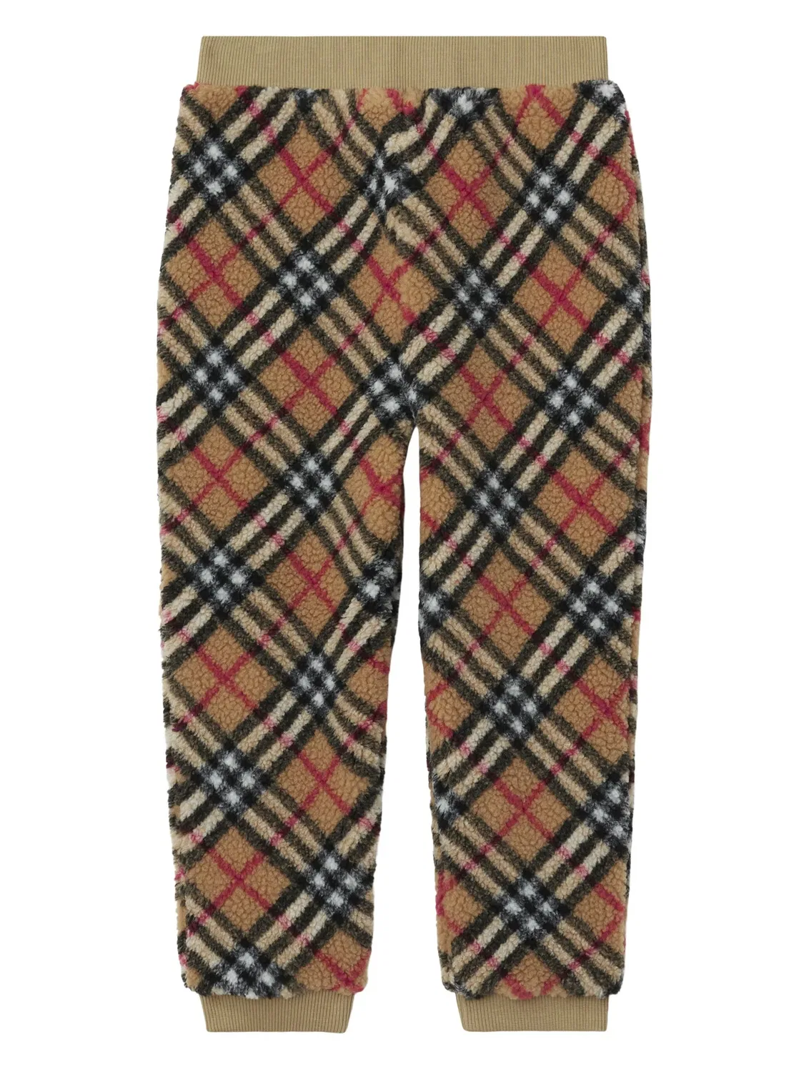 Брюки Vintage Check из искусственного меха Burberry, нейтральные