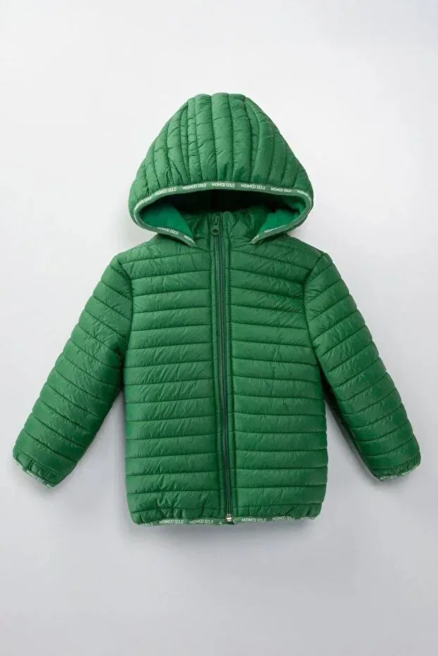 Детское пальто для девочек стеганое Minigimin Cicileri, Green-53532