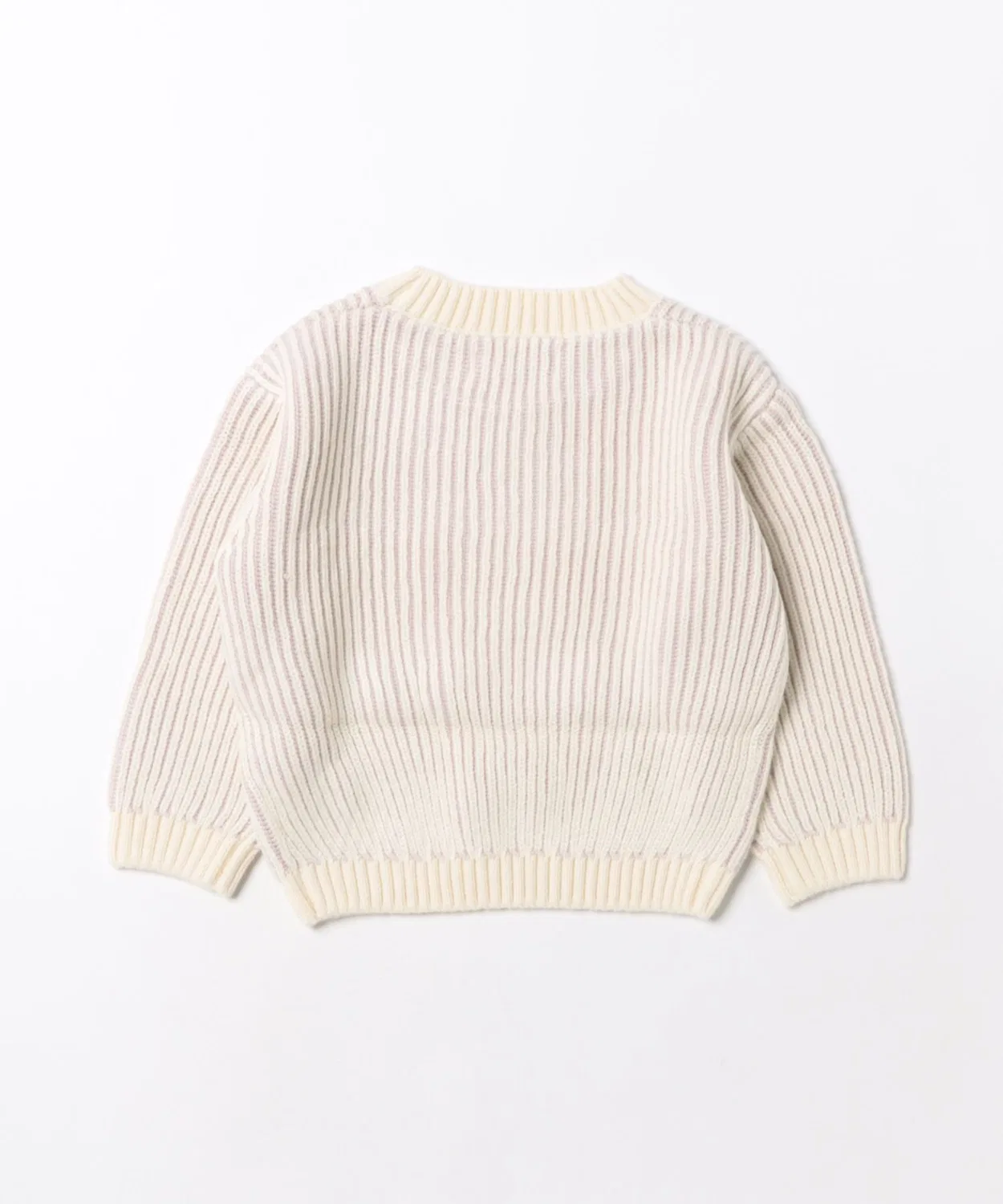 Детский свитер с длинным рукавом средняя длина, полосатый, Relaxed Knit Sweater ARCHIVER, Pink — фото 2