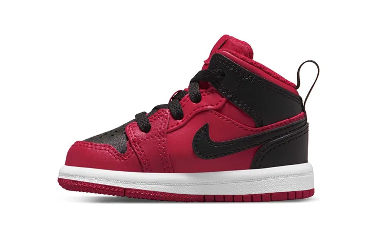 Детские кроссовки для малышей с поддержкой Reverse Bred Jordan, Черный/Красный