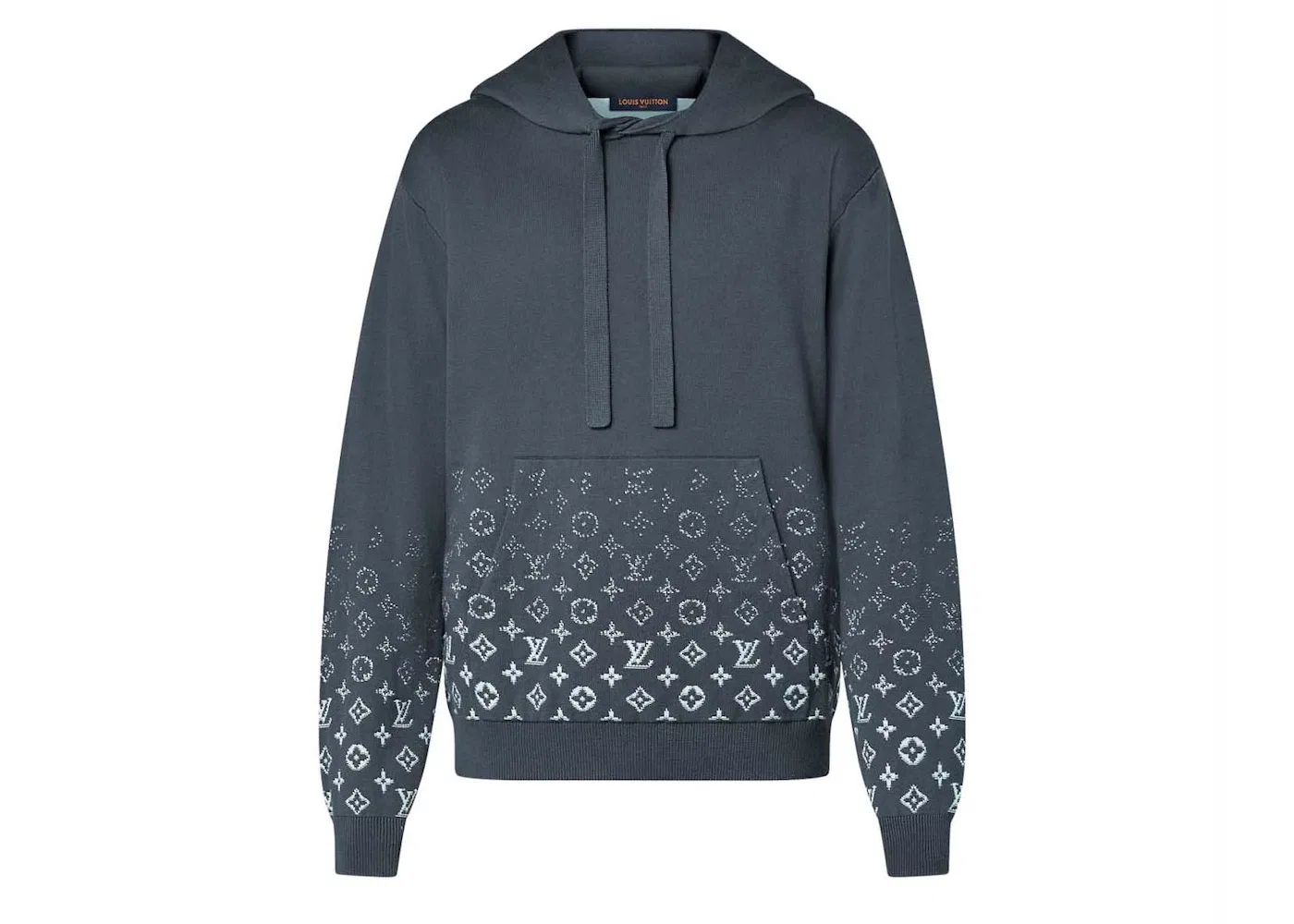 Мужской худи с градиентом Gradient Cotton Hoodie Volcanic Ash Louis Vuitton, Volcanic Ash