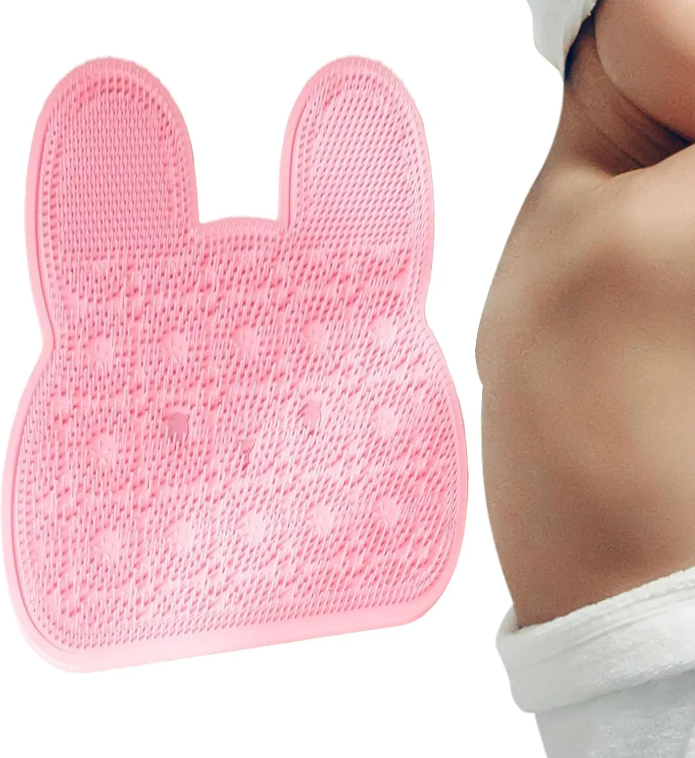 Силиконовая щетка для тела Body Brush для спины и ног, Generisch, Розовый