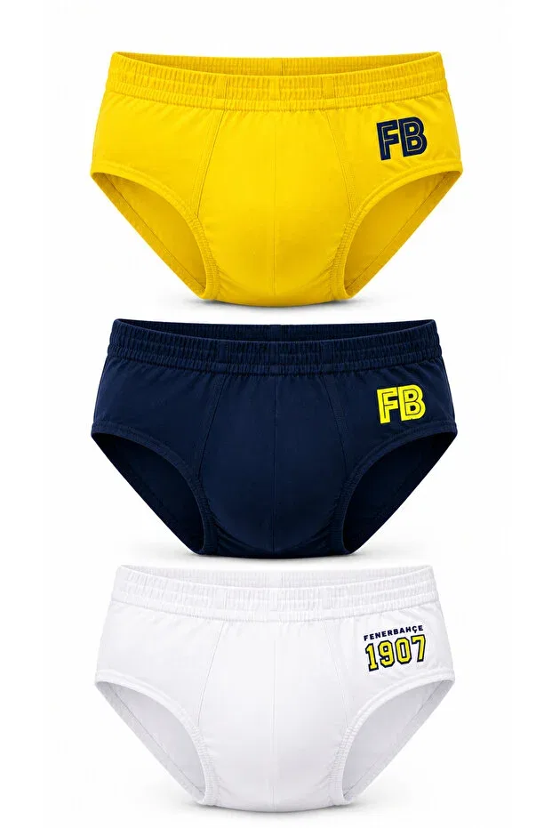 Детский комплект трусов для мальчиков хлопковый Licensed Fenerbahçe, Multicolor