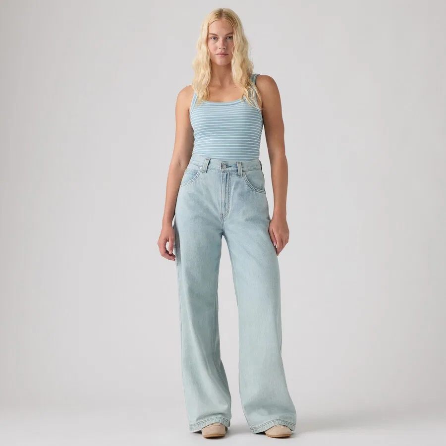 Джинсы LEVI'S Baggy Jeans 'CINCH BAGGY CARPENTER' светло-голубого цвета — фото 2