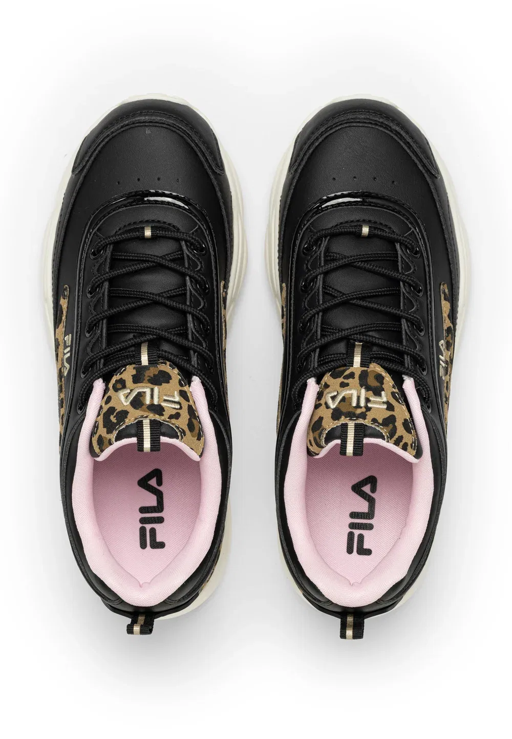 Обувь для подростков Skye - кроссовки Fila, Black-Leopard — фото 3