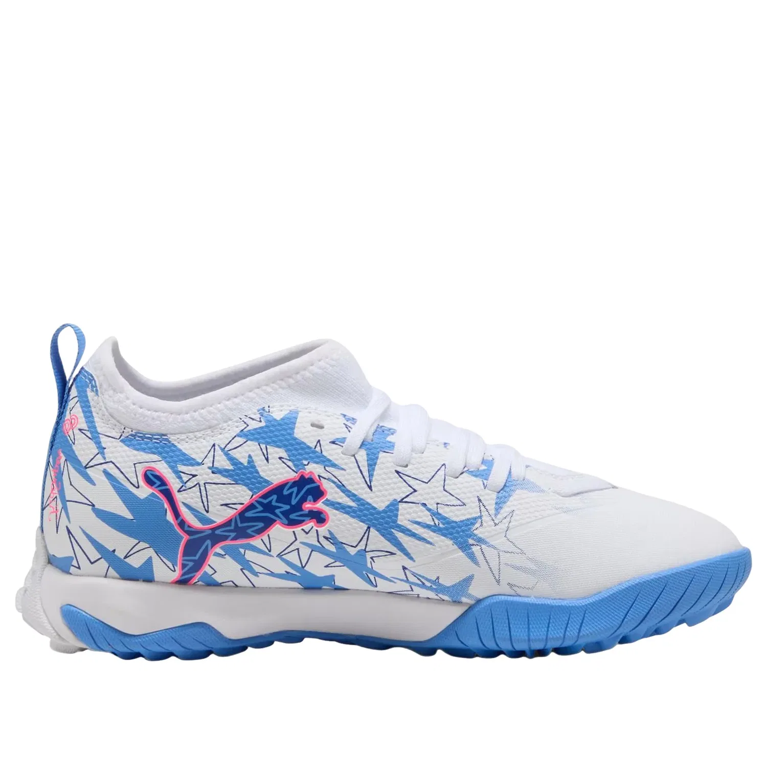 Детские кроссовки для футбола с принтом Ultra Match PUMA, белый — фото 4