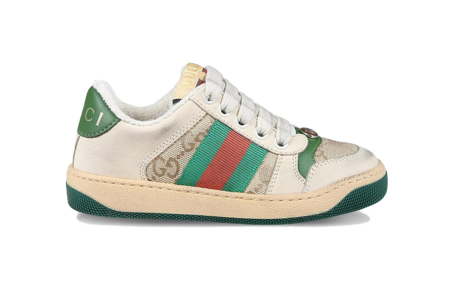 Детские кроссовки для мальчиков с принтом Screener GUCCI, Black — фото 3