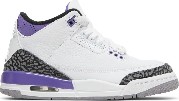 

Кроссовки Air Jordan 3 Retro GS Dark Iris, белый