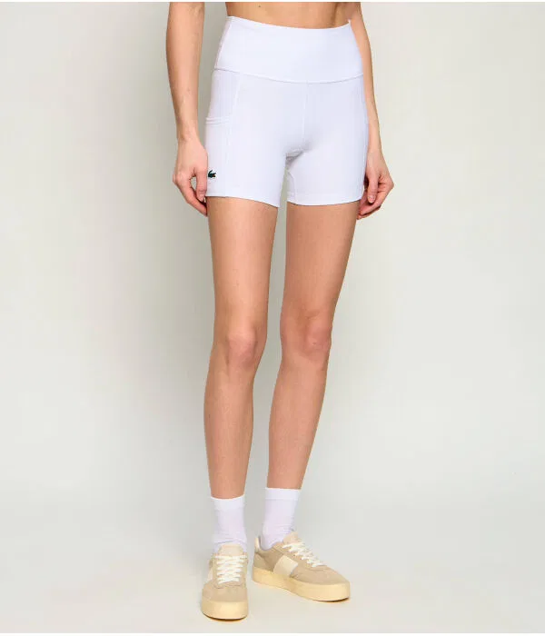 Комплект платье и шорты Lacoste Flare Fit, белый — фото 4