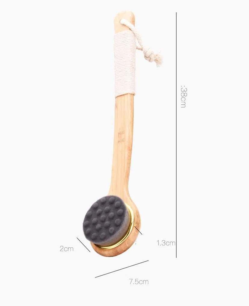 Щетка для тела Bath Brush, дерево+люфа+щетина кабана, 38x7.5 см Wyrkyp — фото 3