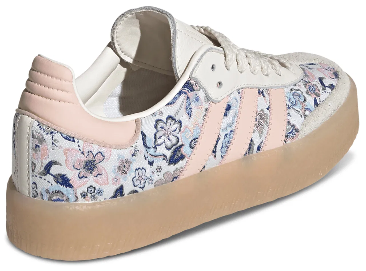 Кроссовки для мальчиков Sambae Adidas Originals x Liberty London, цвет Off White/Blush Pink — фото 3