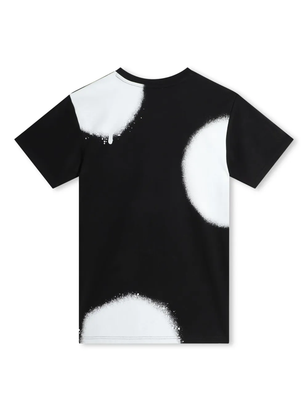 Платье из органического хлопка с принтом Spray Spots Marc Jacobs Kids, черный — фото 2