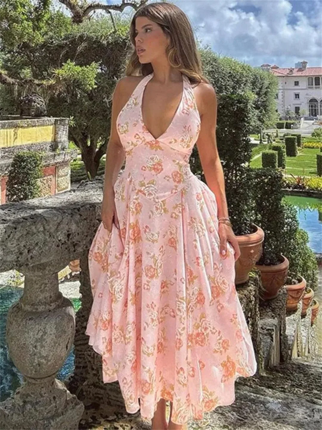 Женское сексапильное платье с принтом Bodycon, Черный — фото 3