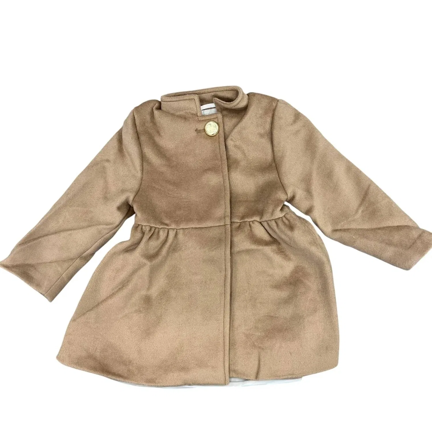 Детское пальто-бушлат с принтом Penelope Pea Coat The Beaufort Bonnet Company, Cape Elizabeth Camel