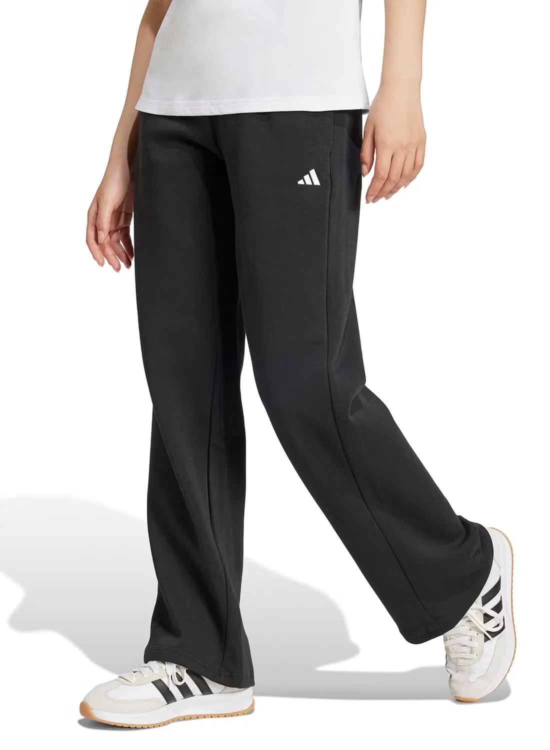 Джоггеры с открытым низом Small Logo Feel Cozy Adidas, черный