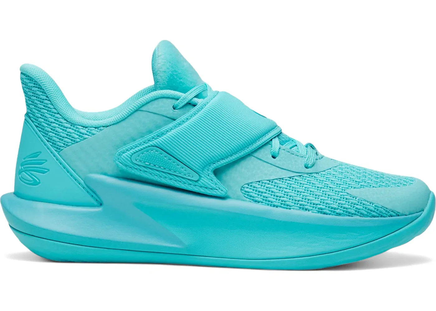 Детские кроссовки для мальчиков с длинным шнурком Under Armour Curry Fox 2, Breathtaking Blue