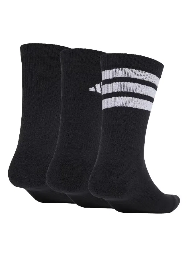 Носки с логотипом, комплект из 3 пар, Adidas, черный — фото 2