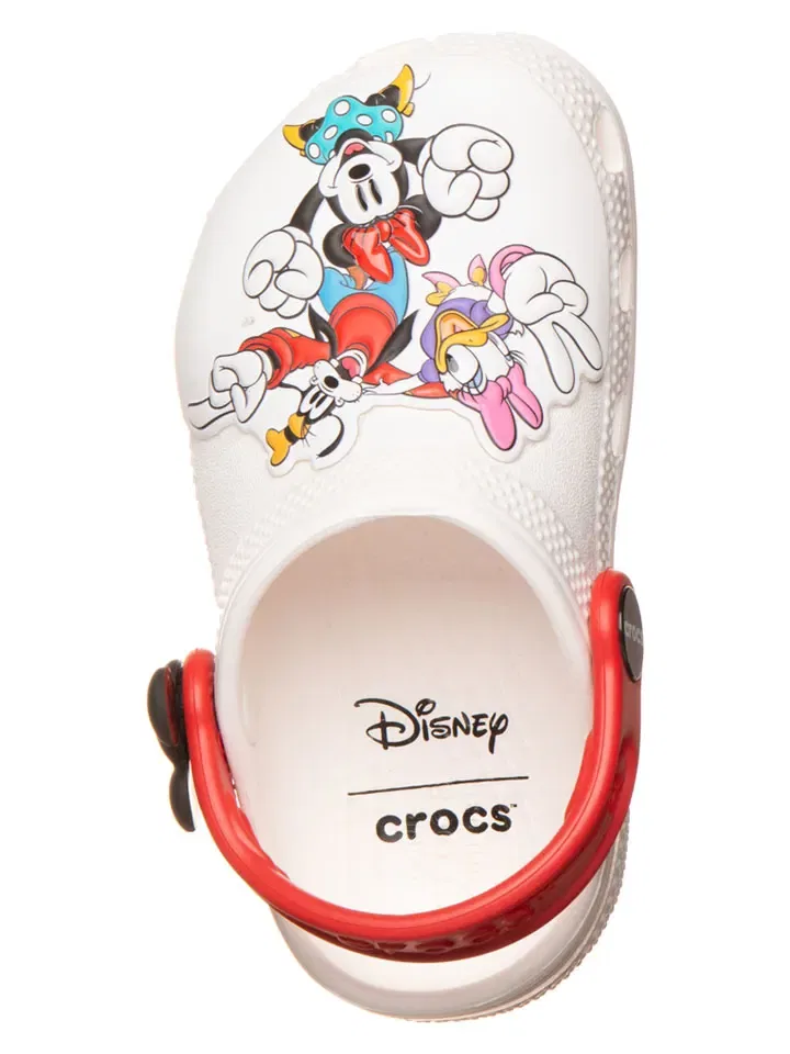Сабо с принтом Mickey and Friends Crocs, кремовый — фото 4