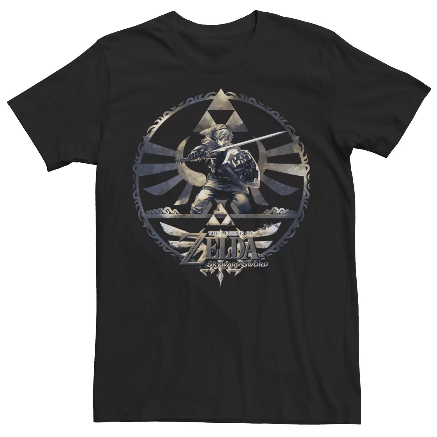 

Мужская круглая футболка Zelda Skyward Sword Legends Licensed Character