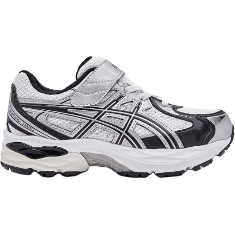 ASICS Кроссовки для бега GEL SONIC с амортизацией и воздухопроницаемостью, низкие, цвет черный, белый, для детей от 3 до 7 лет — фото 2